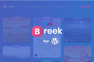 Breek v.3.7.0 – 极简轻便瀑布流主题 绿色破解版-WordPress主题下载